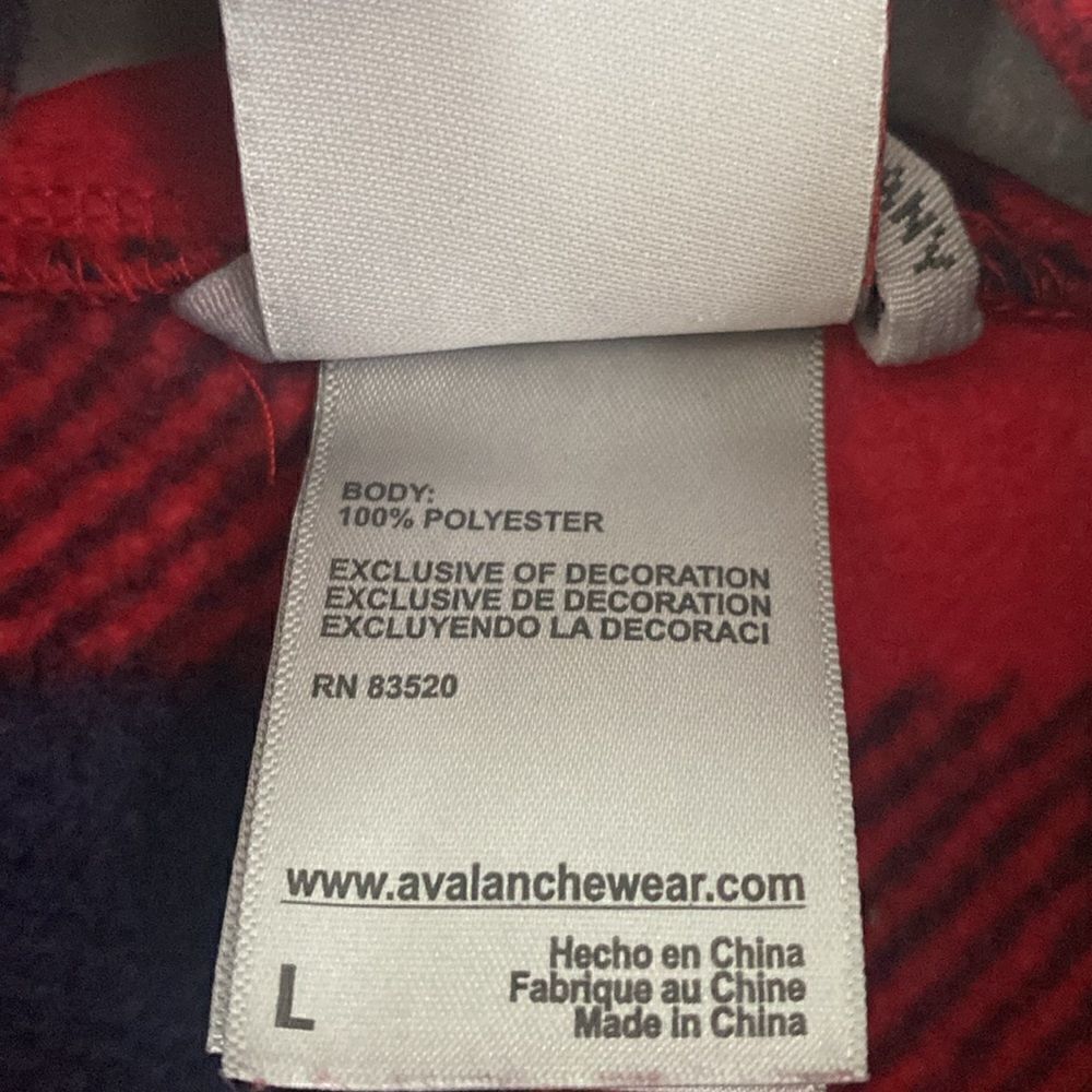 Blue and red pullover fleece - Picture 3 of 4